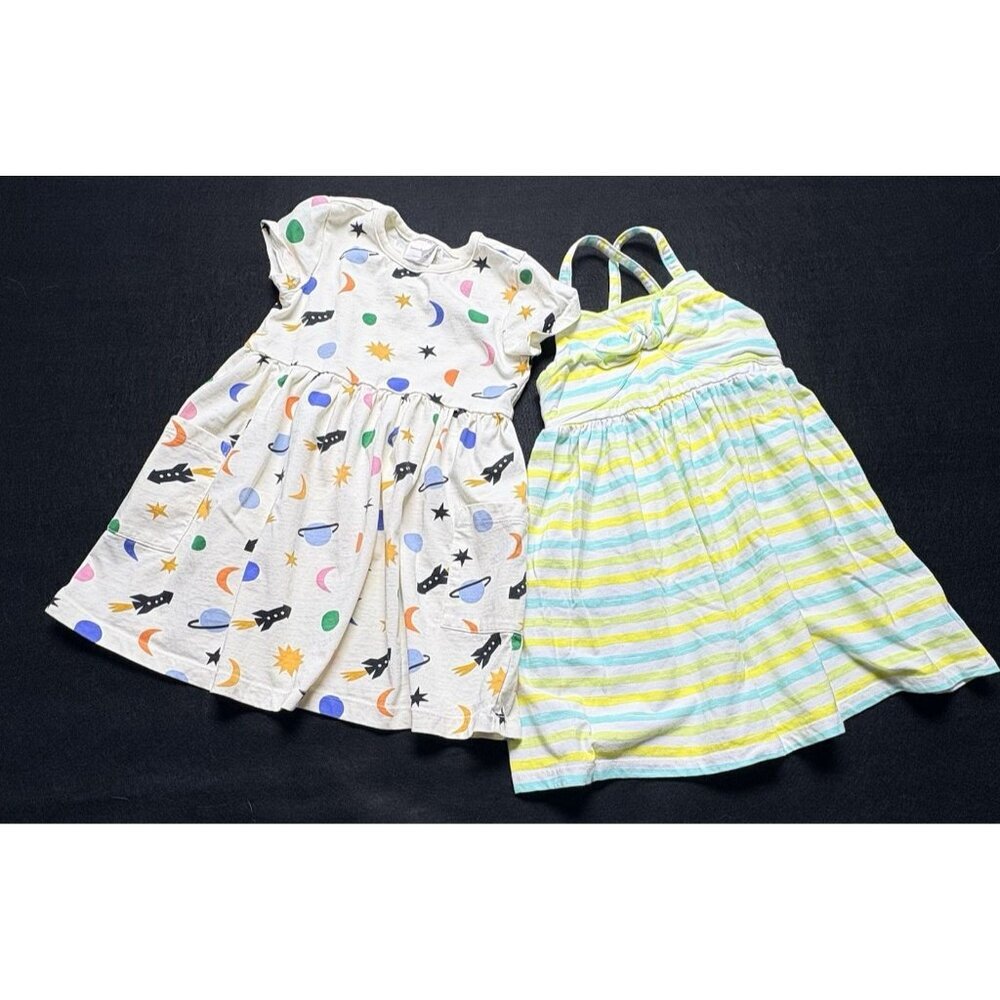 Tommy Bahama Hanna Anderson 2 Girls Summer Dresses Multicolor Playdate Fun Sz 4